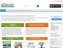 Tablet Screenshot of editionsduboisbaudry.com
